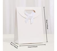 TEMU 12 bolsas de regalo de papel con cierre de solapa, bolsas de duraderas para regalos y ropa - Juego al por mayor