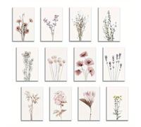 TEMU 12 Piezas de Cuadernos Mini de Flores Acuarela, Cuadernos Divertidos, Cuadernos Pequeños de Bolsillo, Regalos de Oficina para de , al por Mayor, Suministros de Viaje, 3.2x5 Pulgadas