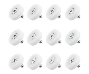 TEMU 12 piezas de para cajones pequeños de 19 mm, rodillo de posicionamiento en nylon y hierro plástico para muebles, gabinete o archivador