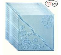TEMU 12 piezas, Papel tapiz de vinilo floral, Adhesivos de pared autoadhesivos, Formas y rayas removibles, Paneles de pared, Papel tapiz de