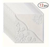 TEMU 12 piezas, Papel tapiz de vinilo floral, Adhesivos de pared autoadhesivos, Formas y rayas removibles, Paneles de pared, Papel tapiz de