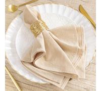 TEMU 12 servilletas de tela, servilletas de algodón con , juego de mesa navideño liso, servilletas para , servilletas de tela para , Acción de Gracias, decoración de mesa, artículos para el hogar