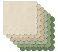 TEMU 120 Piezas de Servilletas de Cóctel -Verde , Pañuelos Desechables de de 6 Colores, Servilletas Multicolor, Ideales para Decoraciones de Fiestas en Bares y Mesas del Hogar