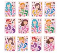TEMU 12pcs/6pcs Pegatinas de Princesa para DIY Puzzle Pegatinas de Decoración para Fiestas de Vacaciones Regalo de
