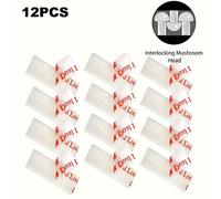 TEMU 12pcs Tiras de Montaje para Etiquetas de Peaje - Reutilizables, Adhesivas para //IZoom - Kit de Cinta de Agarre Acrílica Transparente