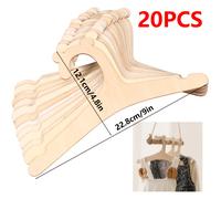 TEMU 15/20 perchas de madera, diseño de oso lindo, 22.8 cm / 9 pulgadas, percha de contrachapado de , adecuadas para ropa y pantalones, faldas