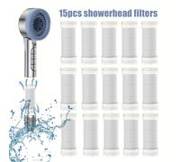 TEMU 15 filtros para cabezal de ducha, filtros de tambor de PP de 5 cm de largo, filtros para cabezales de ducha de