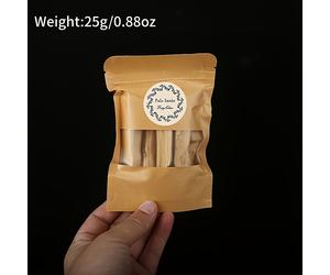 TEMU 17/25/54g Palo Santo Natural - Varillas de Madera con para , Meditación y Rituales, Quemadores de Incienso (Opciones de 17g/25g/54g), Regalos de ( Perú)