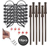 TEMU 18 piezas de lápices varita mágica Harry Potter, set de papelería para fiestas de , suministros para fiestas con lápices mágicos, adecuados para , Halloween, disfraces y decoración de