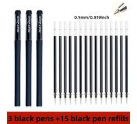 TEMU 18 Piezas Set de Bolígrafos de Gel Mate, Suministros de Estudio, Tintas Negra, Azul y , Bolígrafo de 0.5 mm, Estilo Kawaii, Para , , Oficina, Papelería