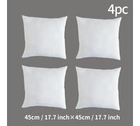 TEMU 1pc/2pcs/4pcs Relleno de Cojín de Tela de Poliéster Blanca, de Almohada, Acolchado Cuadrado Interior y Esponjoso, Adecuado para Decoración del Hogar, Cama, Sofá, Sillón y Coche