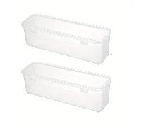 TEMU 1pc/2pcs Contenedores de Almacenamiento para Refrigerador - Grandes Recipientes Plásticos Transparentes con Tapas, Organizadora Apilable en Nevera para Frutas, Verduras y (Seguro Para Comida, )