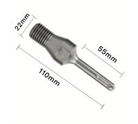 TEMU 1pc Adaptador de Árbol de Acero - Duradero para Martillos Eléctricos - Broca de de Diamante M22 Compatible con SDS Plus Cuadrado, Ideal para Hormigón y Húmedo