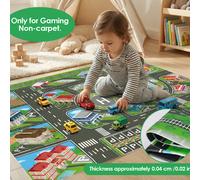 TEMU 1pc, Alfombra de Juego de Tráfico , Gran Tablero Interactivo con Mapa para Niños, Decoración de Habitación, Regalo de Navidad