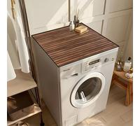 TEMU 1pc Alfombrilla Absorbente de Poliéster con Diseño de Madera - Tapete Secador Resistente al para Encimera, Protector de Lavabo y Lavadora, Decoración Natural para Cocina y Baño