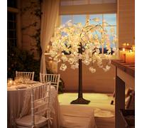 TEMU 1pc Árbol de LED de 5Ft 59In, Árbol de Artificial USB para Piso, Hogar, Boda, , , Festival, de Matrimonio, Aniversario, Día de la , Luces de Cordón Decorativas de , Verano y para Interiores