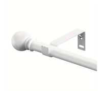 TEMU 1pc Barra de Cortina Ajustable para Ventana, Barra de Metal de 5/8 Pulgadas con Soporte/Soportes, Juego de Barra de Cortina Pequeña, Estilo Decorativo Moderno y Simple, Mate/