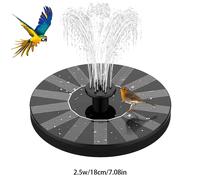 TEMU 1pc Bomba de Fuente Solar 1.0W 1.5W 2.5W - Bomba de Agua Solar de 1.5W con 6 Boquillas - Ideal para Baños de Aves, Estanques, Jardines, Piscinas, Peceras, Exteriores y Acuarios