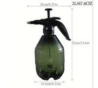 TEMU 1pc, Botella de Spray de Niebla de Plástico, Pulverizador de Presión Portátil con Bomba Superior, de Spray Vacío con Boquilla Ajustable, para Jardinería Interior/Exterior y Limpieza del Hogar