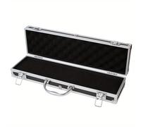 TEMU 1pc Caja de herramientas, estuche de herramientas de aluminio, organizador de aleación de utilidad, caja de herramientas de metal portátil con asa, 14.33x3.93x2.16in