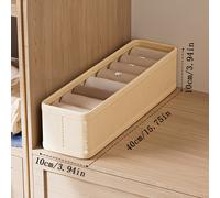 TEMU 1pc Cajas de Almacenamiento Multiusos - Plegable para Calcetines, Ropa Interior, Pañuelos y Corbatas - Ahorrador de en , Almacenamiento Debajo de la Cama