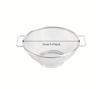 TEMU 1pc Cesta de Drenaje de Acero Inoxidable - Coladores Metálicos Duraderos con de Agarre para Colar Pasta, Verduras, Arroz y Frutas - Esenciales de Cocina con Malla