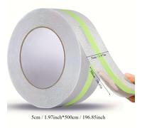 TEMU 1pc cinta antideslizante con luz nocturna, 2in x 16.5ft correa de agarre transparente, banda para escaleras interiores/exteriores, garajes, patinetas, piscinas, baños, adherencia, autoadhesiva