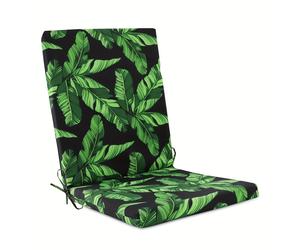 TEMU 1pc Cojín de Asiento Estilo Tropical con Estampado de Hoja de , Relleno de Espuma, Cintas y Banda Elástica Antideslizante para Sillas de Comedor, Oficina y Mecedoras, Uso Interior/Exterior