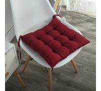 TEMU 1pc Cojín para Silla de Color Sólido y - de Asiento de Poliéster Lavable para Sillas de Comedor, Oficina y Tatami