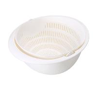 TEMU 1pc Colador con , cesta de drenaje de capa para lavar verduras y frutas, herramienta de filtrado para lavar verduras y frutas en el picnic