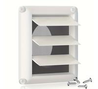 TEMU 1pc Cubierta de Ventilación Cuadrada de 4 Pulgadas, Material Plástico, con Pantalla Antinsectos, para Ventilación del Hogar, Cubiertas de Ventilación para del Hogar