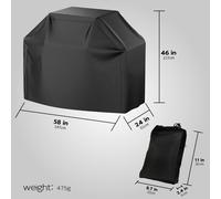 TEMU 1pc Cubierta Grande para Parrilla, Cubierta de Parrilla de Gas Negra 65, Resistente al , Cubierta Pesada para Parrillas de Gas, Accesorios para , Suministros Escolares