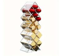 TEMU 1pc de Almacenamiento de Labiales Multi-Compartimento, Organizador de Cosméticos Transparente, Exhibidor de Labiales, Organizador de Tocador y Escritorio, un Regalo para Mujeres
