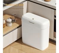 TEMU 1pc de basura de plástico multiusos, diseño de reducido, con , fácil de limpiar, papelera , , de olores, superior a presión, diseño para cocina, baño,
