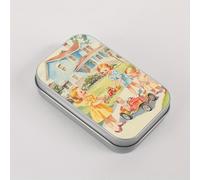 TEMU 1pc de Metal Retro con , Contenedor Portátil Mini con de Bisagra y Cierre a Presión, Ideal para Hogar, Oficina, Organización de Costura y Viajes