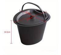 TEMU 1pc de orina Orinales pequeños para , orinal, para macetas de interior, orinal para vino y saliva, inodoro, lavabo para adultos, de plástico negro para adultos