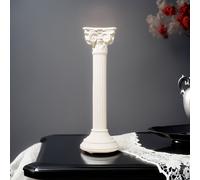 TEMU 1pc Escultura Ornamental de Columna Vintage, Accesorio de Fotografía Columna , Adorno de Fotografía, Columna Extendida, Escultura Decorativa de Escritorio