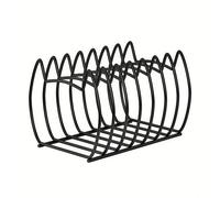 TEMU 1pc Estante para tabla de cortar, platos para encimera de cocina, tapas de ollas, estante para tapas de ollas, estante de almacenamiento de metal resistente, complementos de cocina
