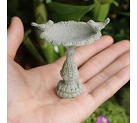 TEMU 1pc Fuente de Pájaro para Jardines de - De Nivel, Resina Texturizada, para Decoración Interior y Exterior, Ideal para Bonsái y Adornos del Hogar, Fuente Exterior para Jardín