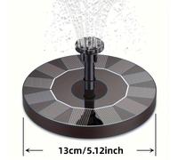 TEMU 1pc Fuente Solar, Bomba de Baño para Pájaros con Fuente Solar, Bomba de Agua Potable Solar Flotante Portátil para Jardín, Estanque, Piscina, Baños para Pájaros de Patio Trasero, Estanques