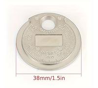 TEMU 1pc Herramienta de medición de calibre de bujía con medidor de distancia tipo moneda, de 0.6-2.4Mm, herramienta de medición de calibre de bujía