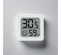 TEMU 1pc Higrómetro Hogar Bebé Habitación y Húmedo y Frío Termómetro Coche y Humedad Mini Higrómetro Electrónico Fácil