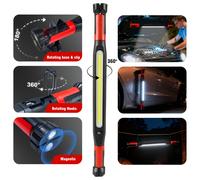 TEMU 1pc Luz de Trabajo LED Recargable, Tipo-C, Luz Mecánica Magnética de Lumen, Luz Portátil Inalámbrica para Inspección de Techos con Gancho, Ideal para Reparaciones al , y Emergencias