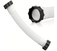 TEMU 1pc Manguera de Reemplazo para Bomba de Filtro de Arena 11535, Compatible con Sistemas de Sal y Filtros de Arena Intex, Manguera Blanca de 16 Pulgadas para Piscinas Elevadas