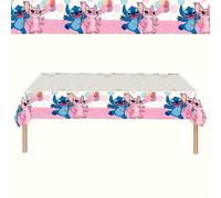 TEMU 1pc Mantel de Plástico Rectangular con Diseño de Stitch | Ideal para Decoraciones de Año , San Valentín y Fiestas