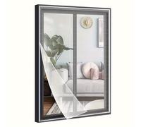 TEMU 1pc Mosquitera Fácil de Instalar en y Negro - Invisibles, Red de Ventana DIY con para Decoración de