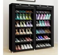 TEMU 1pc Organizador de Zapatos de 6 Niveles con Cubierta Antipolvo, Estante de Entrada Ahorrador de , Fácil Montaje para Almacenamiento de Zapatos en el Hogar y Armario