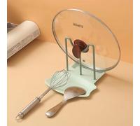 TEMU 1pc Organizador Reutilizable de Tapas de Ollas con Soporte para Cuchara, Soporte para Almacenamiento de Ollas y Sartenes, Soporte para Tablas de Cortar - Mantén tu Cocina Organizada y Eficiente