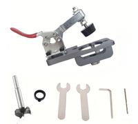 TEMU 1pc Plantilla de Perforación Oculta de 3.5cm para Bisagras, Guía de Taladro para de Agujeros, Herramienta de Carpintería para Puertas y Gabinetes