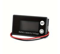 TEMU 1pc Probador de Batería de Pantalla con Alarma de , Medidor de Electricidad Digital LCD, Indicador de Capacidad de Batería Sin Batería